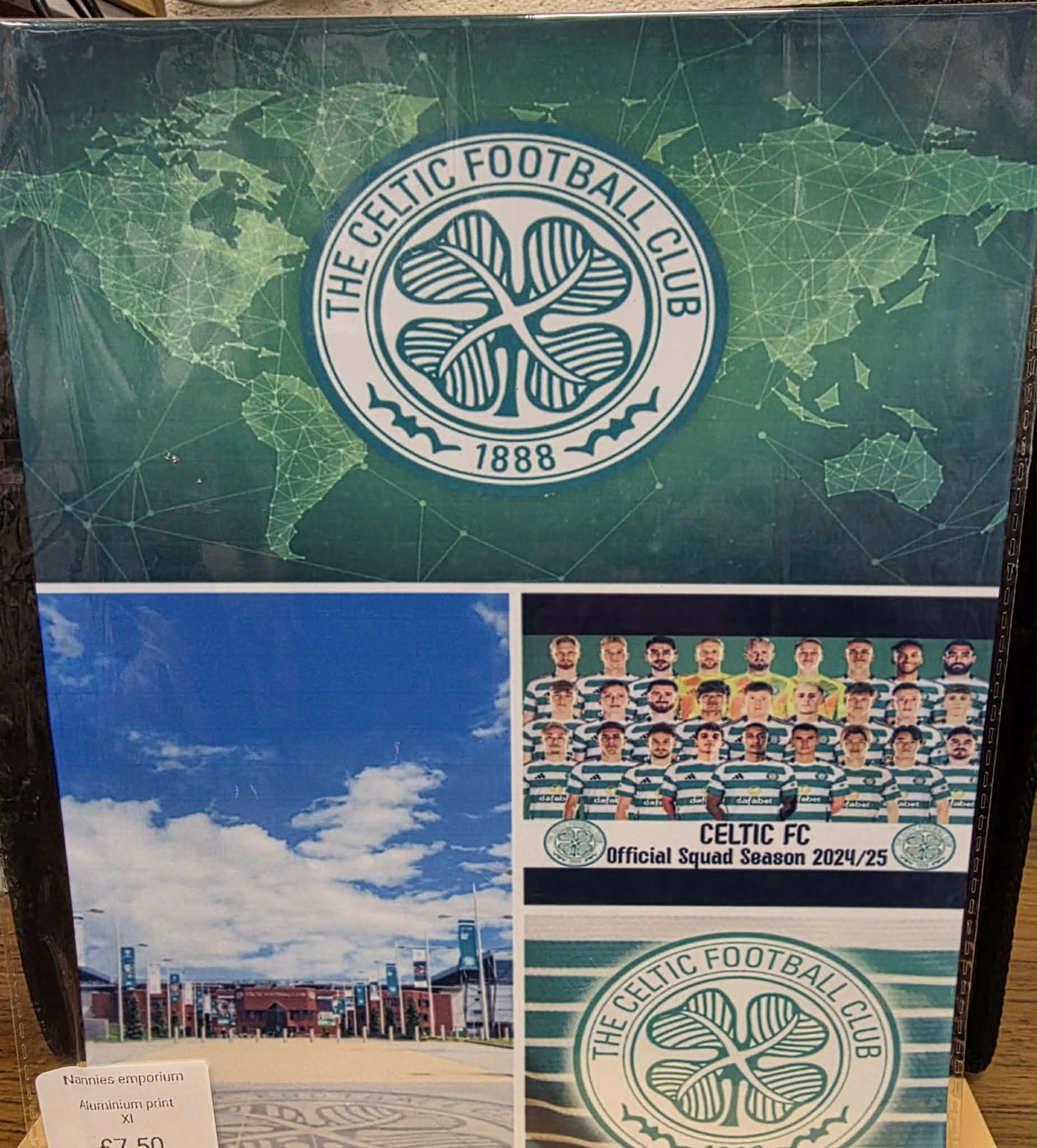8"X12" Aluminium Football Plaque.