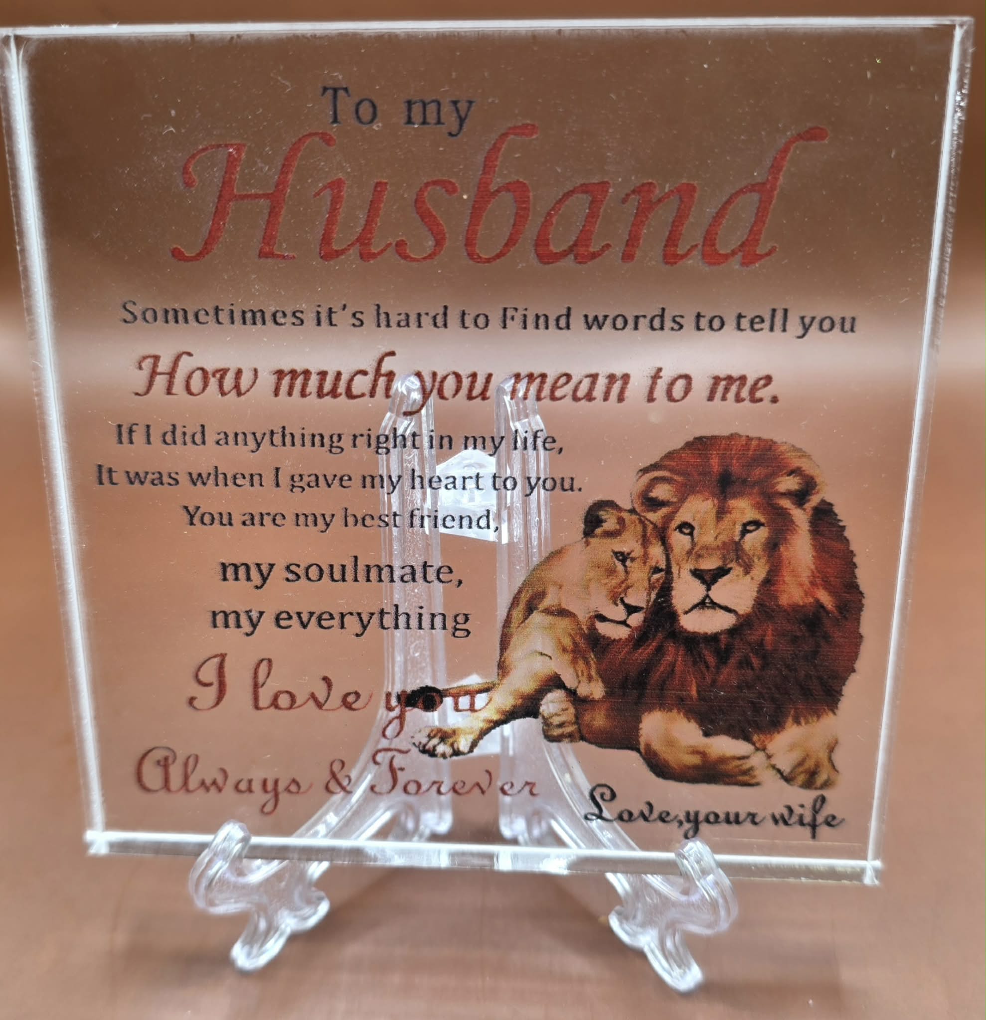 Custom Family Plaque.