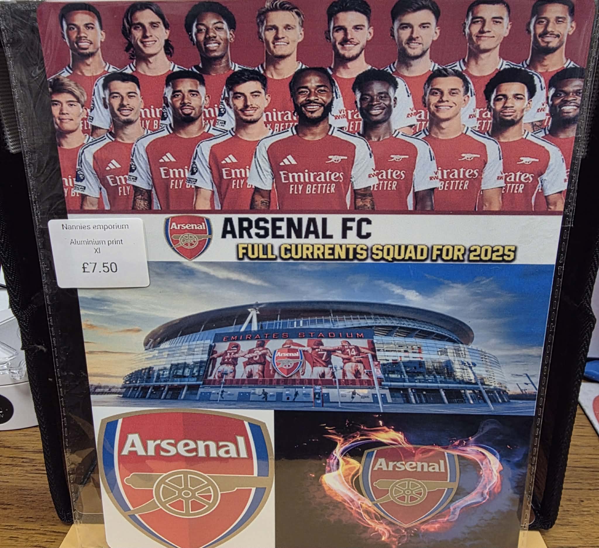 8"X12" Aluminium Football Plaque.