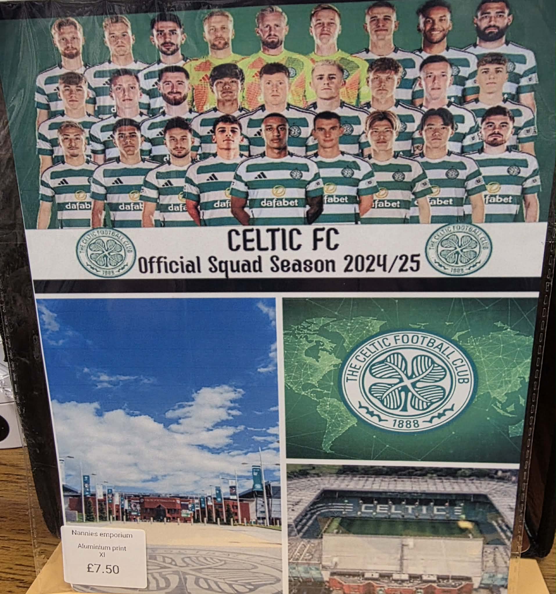 8"X12" Aluminium Football Plaque.