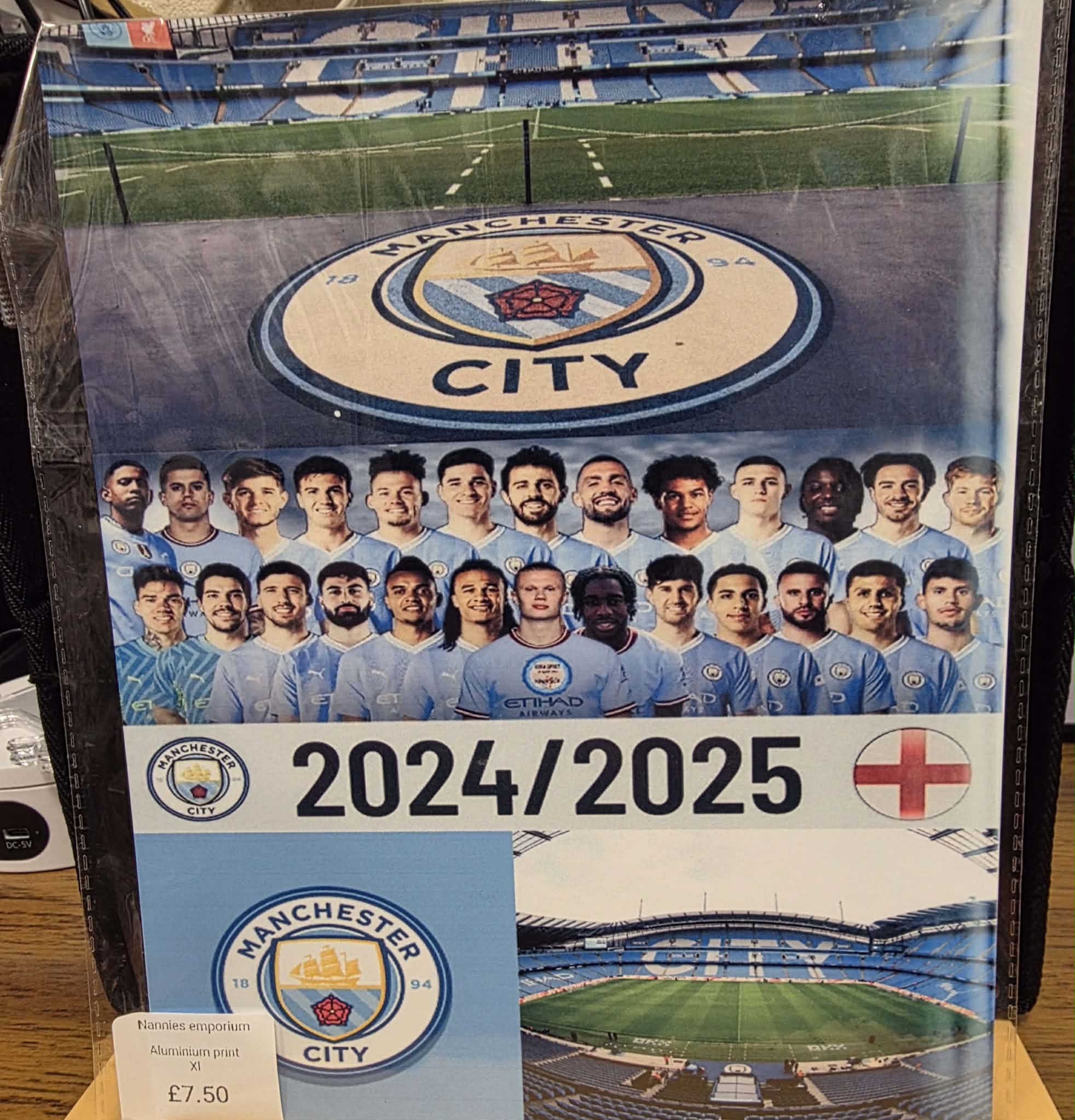 8"X12" Aluminium Football Plaque.