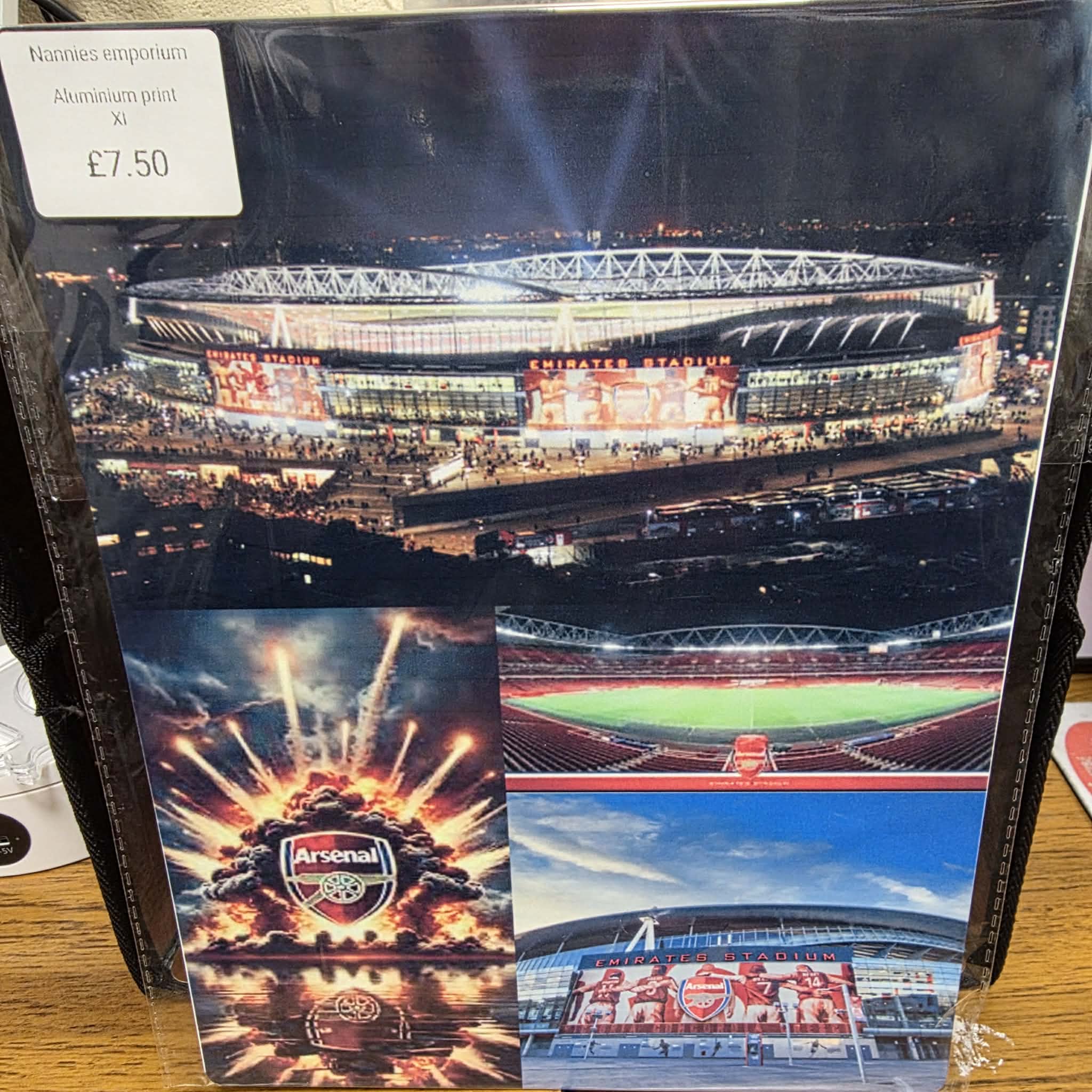 8"X12" Aluminium Football Plaque.