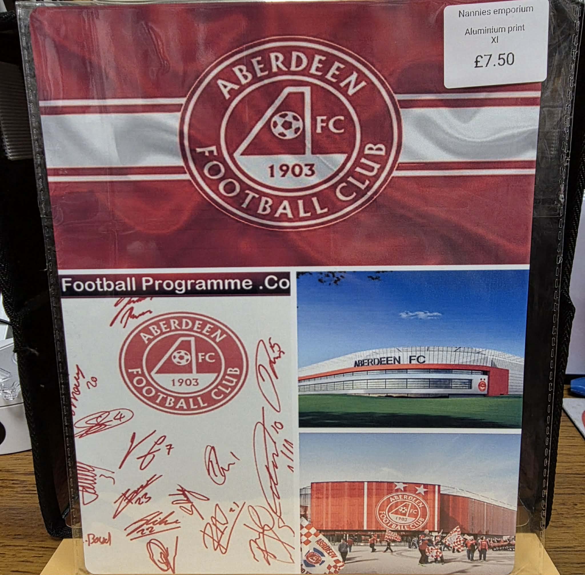 8"X12" Aluminium Football Plaque.