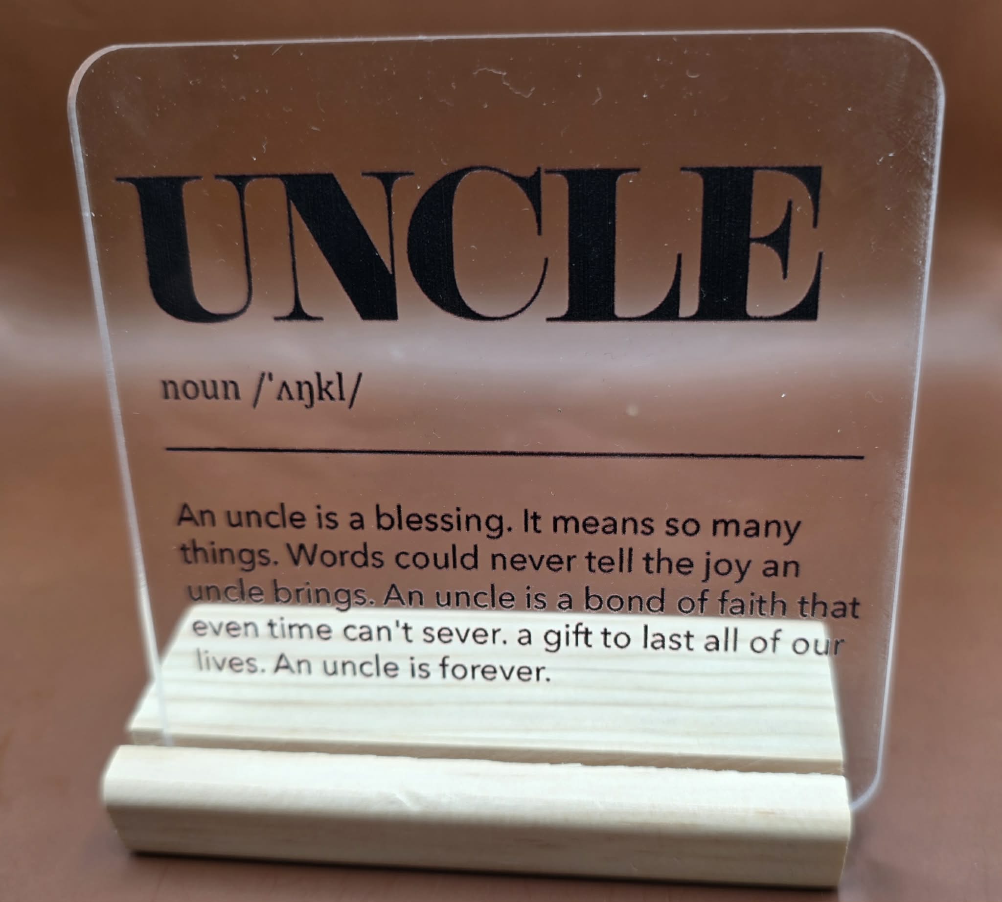 Custom Family Plaque.