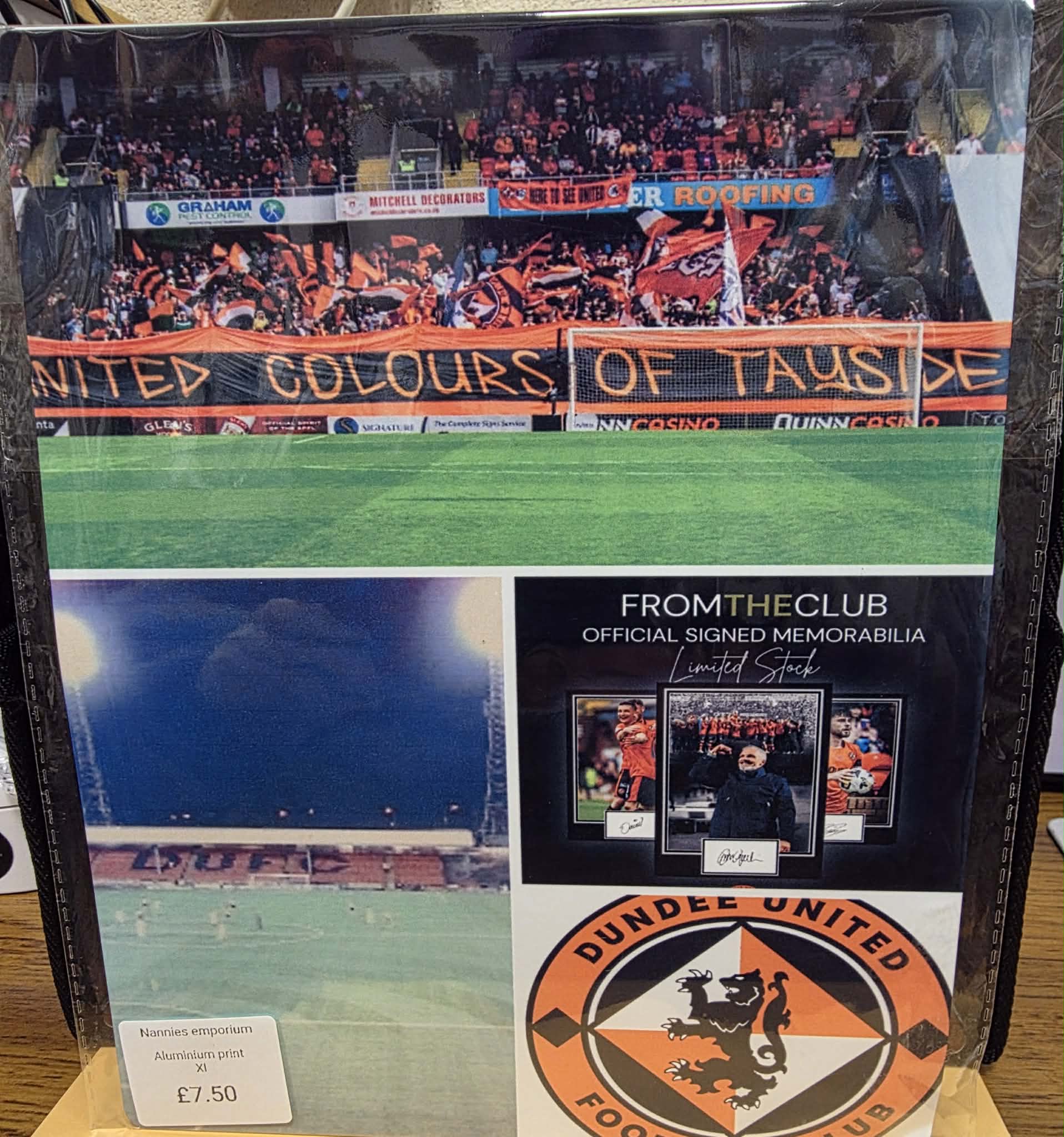 8"X12" Aluminium Football Plaque.