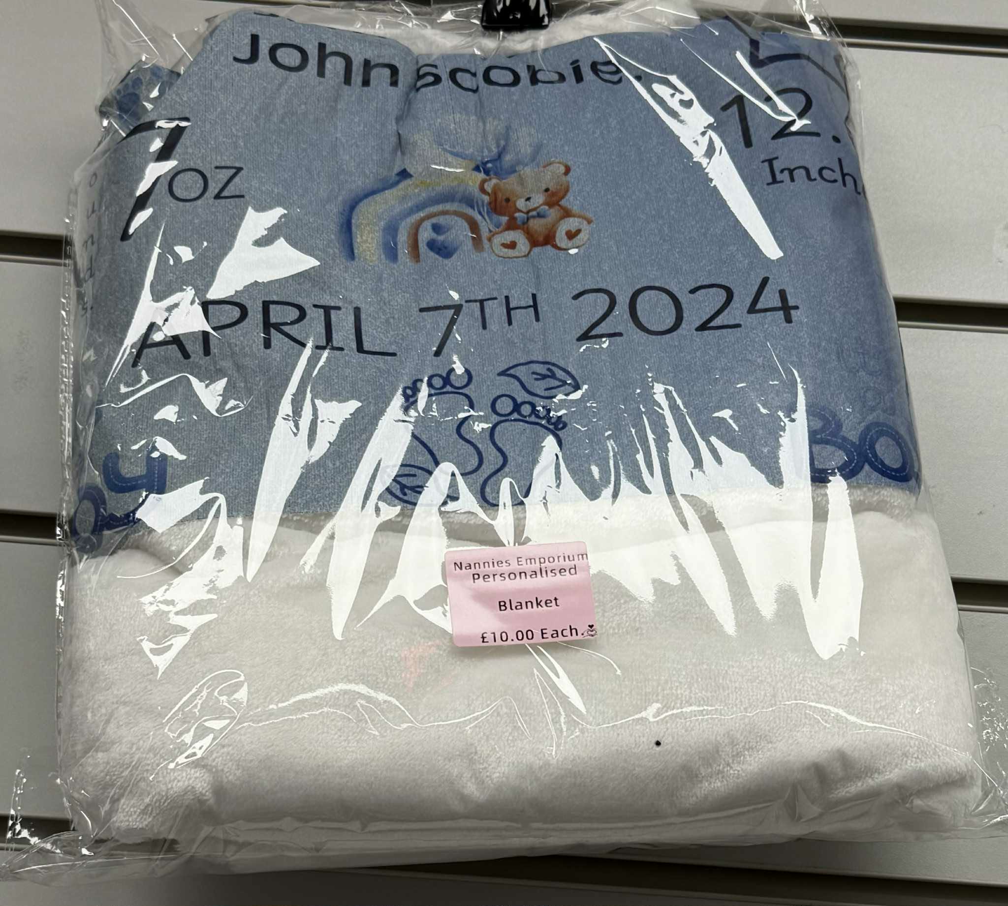 Design your own Baby Fleece Blanket.