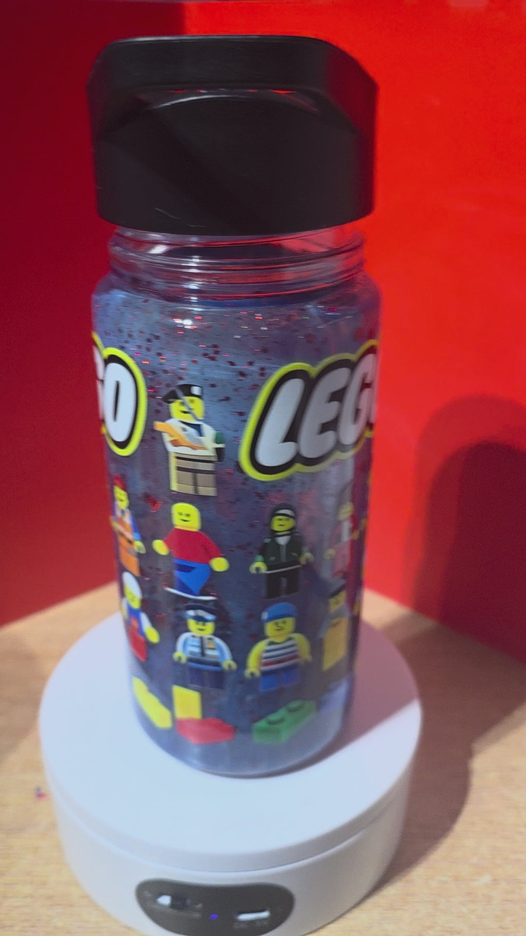 10oz Kids Glitter Snowglobe Bottles.