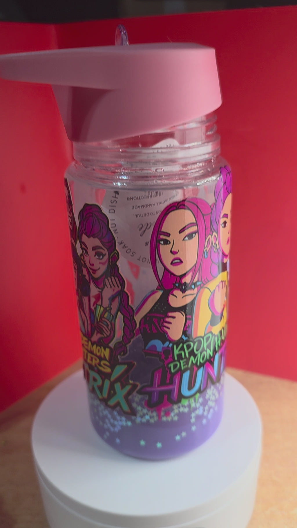 10oz Kids Glitter Snowglobe Bottles.