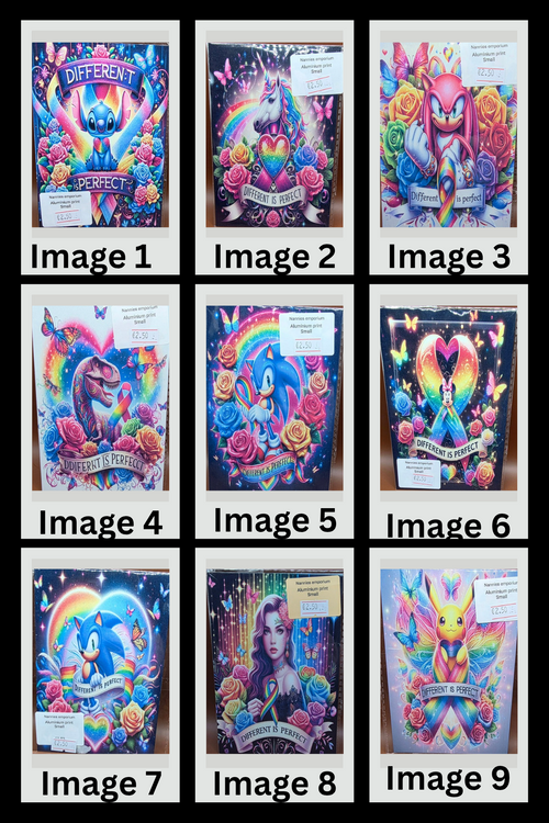 4” x 6” Aluminium Pictures (Different is Perfect)