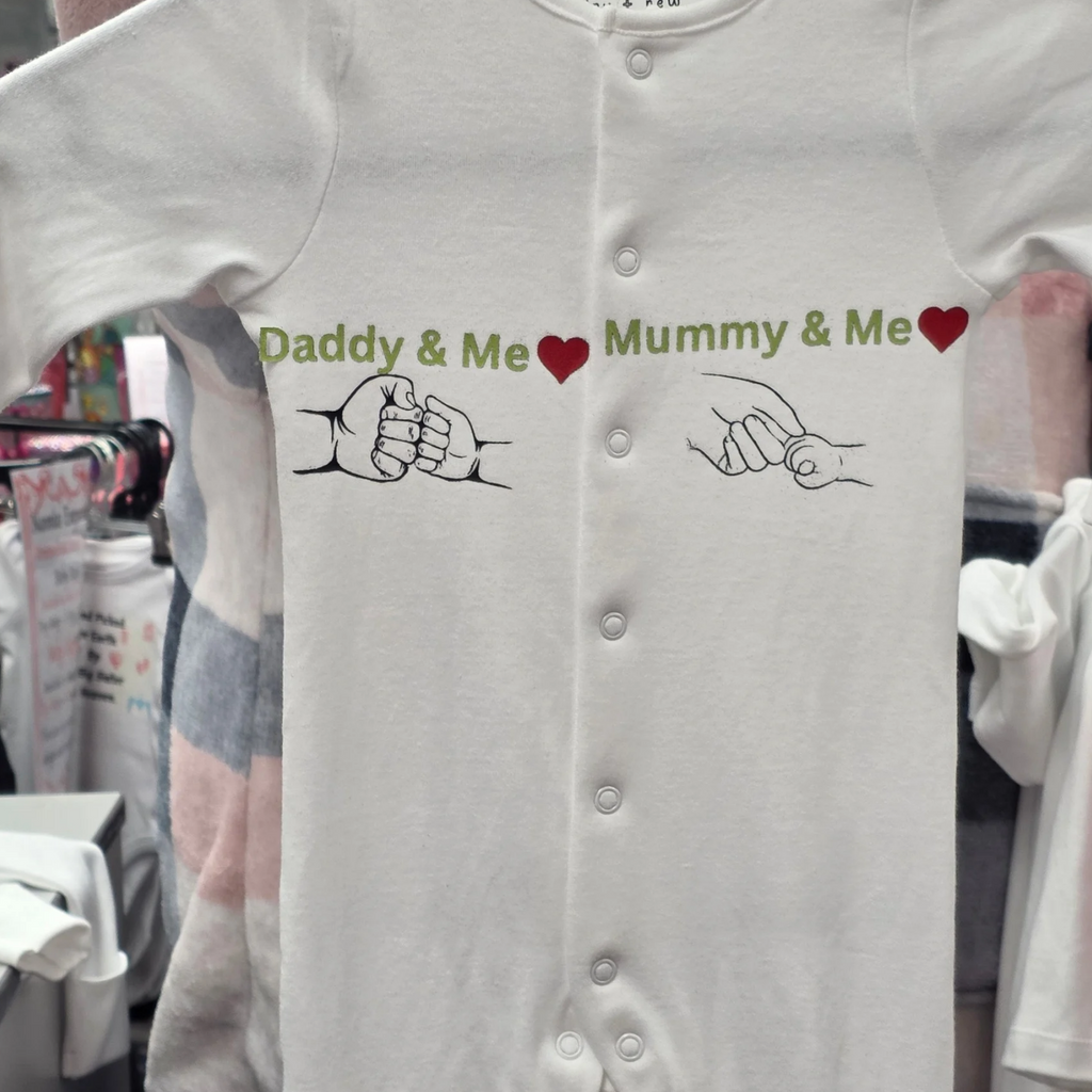 Personalised Baby SleepSuits.