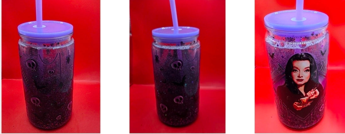 16oz Glitter/Lava/Mica Snowglobe Tumblers.