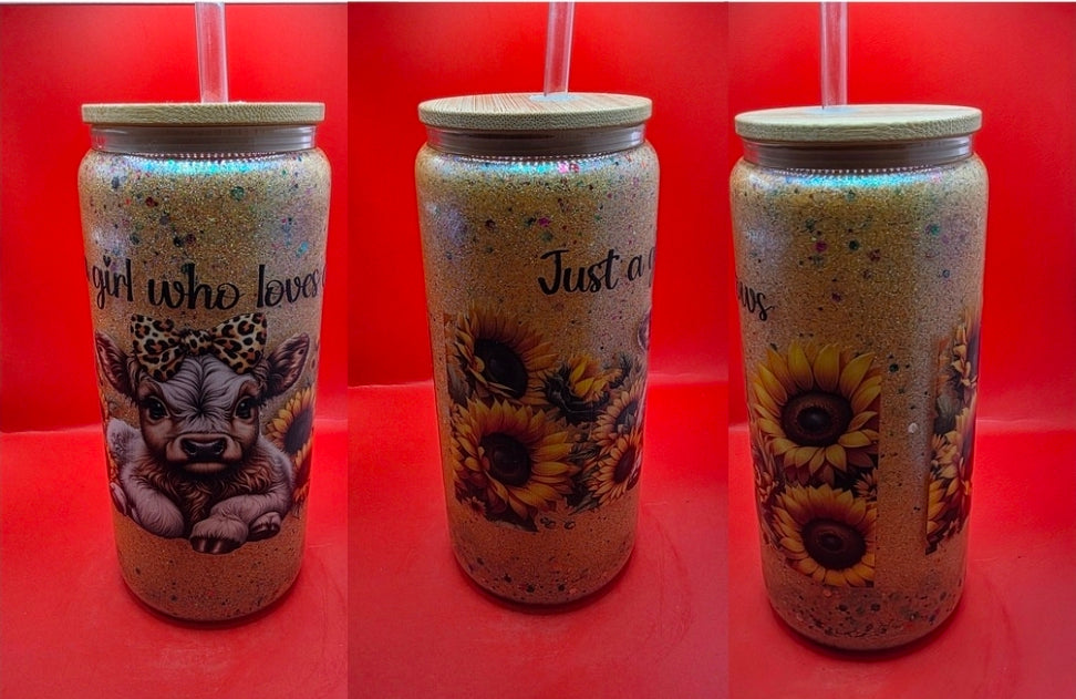 16oz Glass Polycrylic Tumblers.