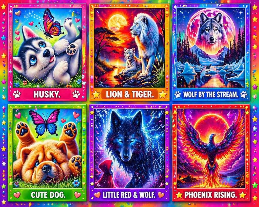 4”x 6” Aluminium Wall Pictures Animals.
