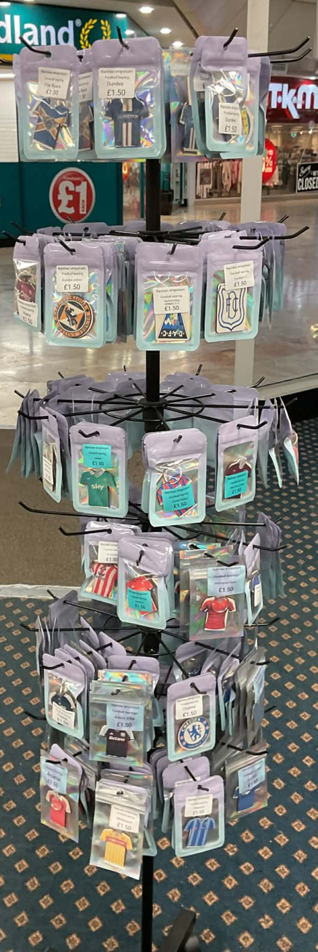 Football Team Keyrings.