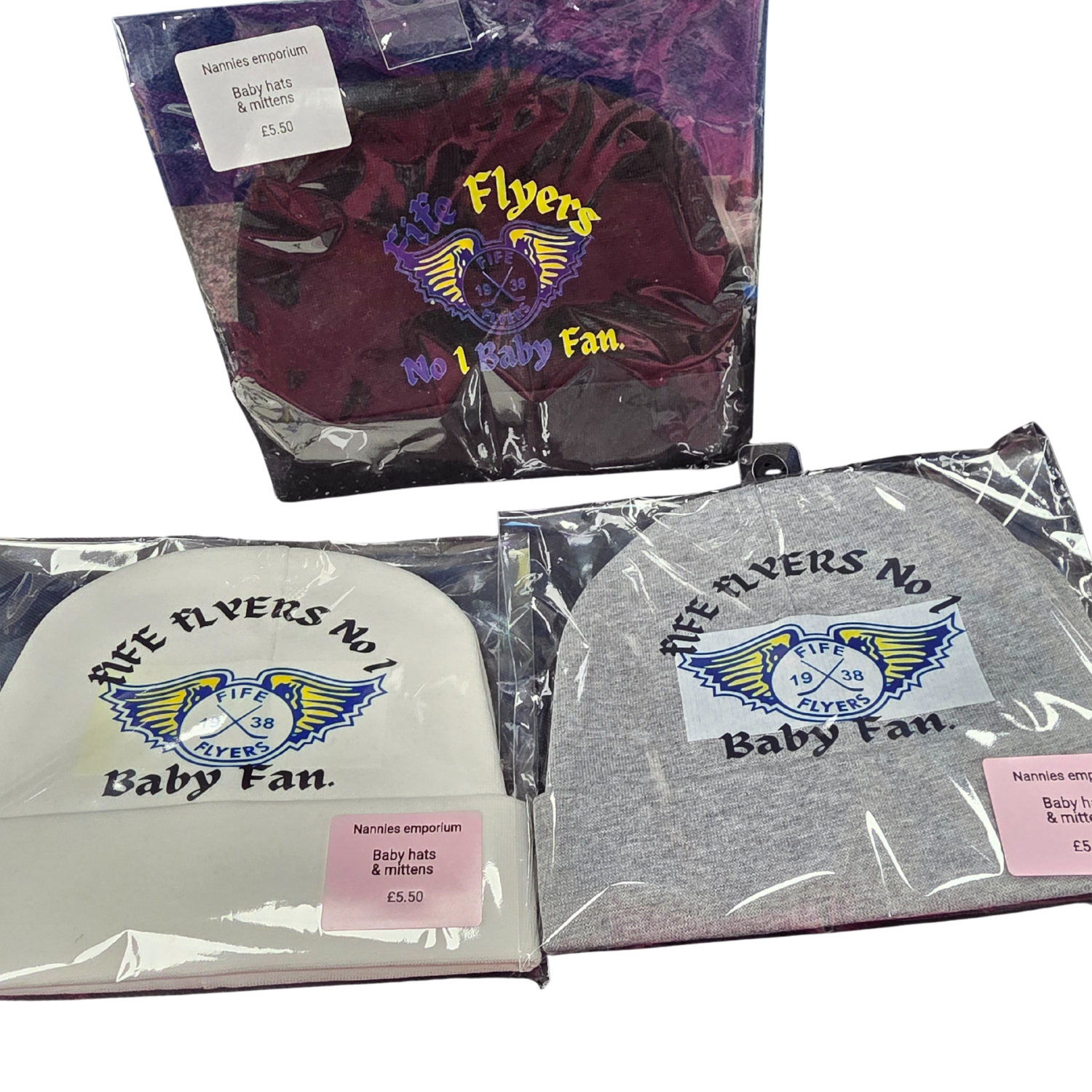 Personalised Baby Hat & Mittens.