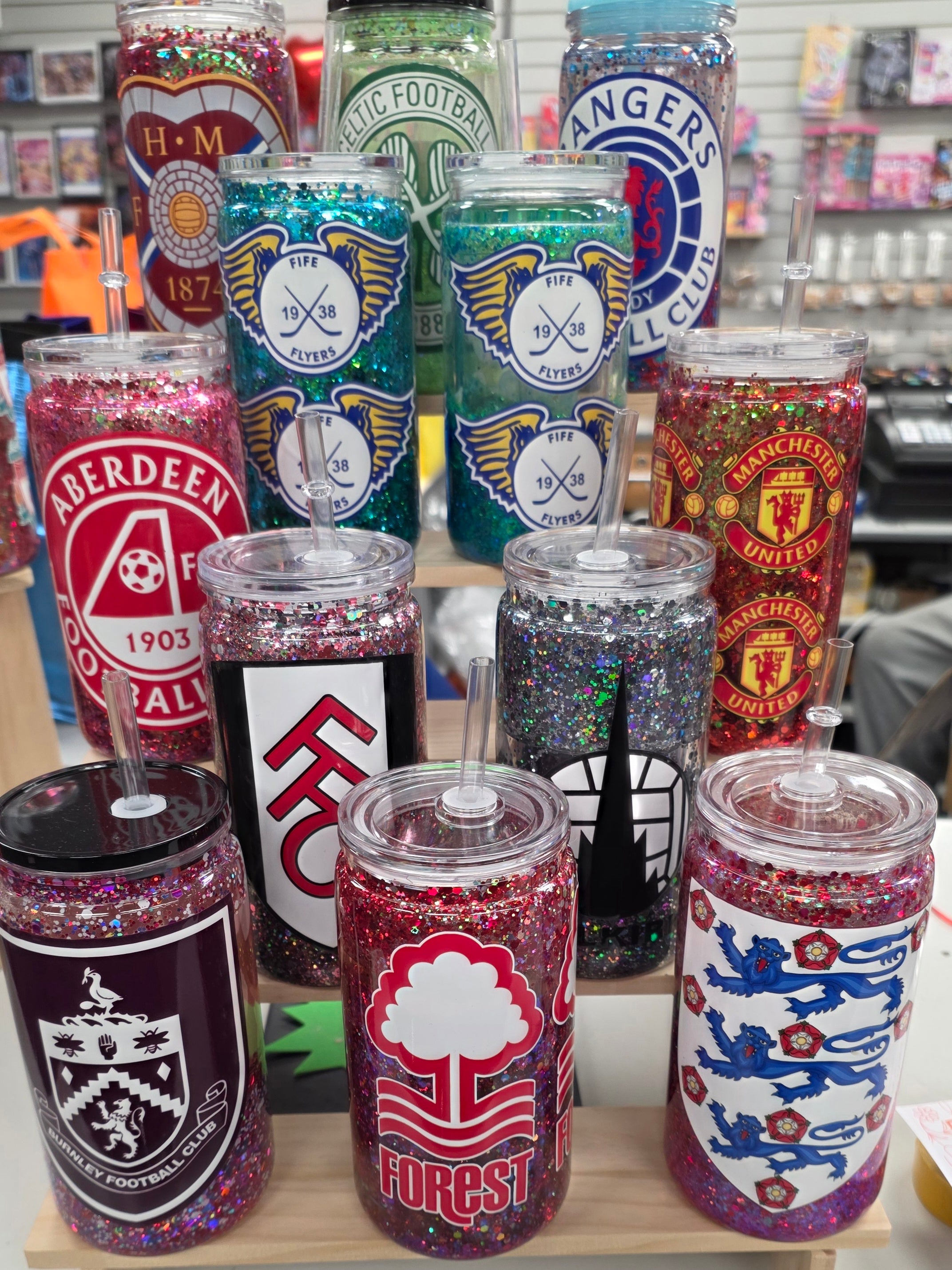 Glitter Snowglobe 16oz Tumblers