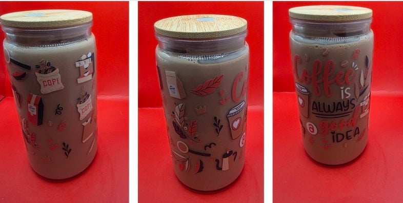 16oz Glitter/Lava/Mica Snowglobe Tumblers.