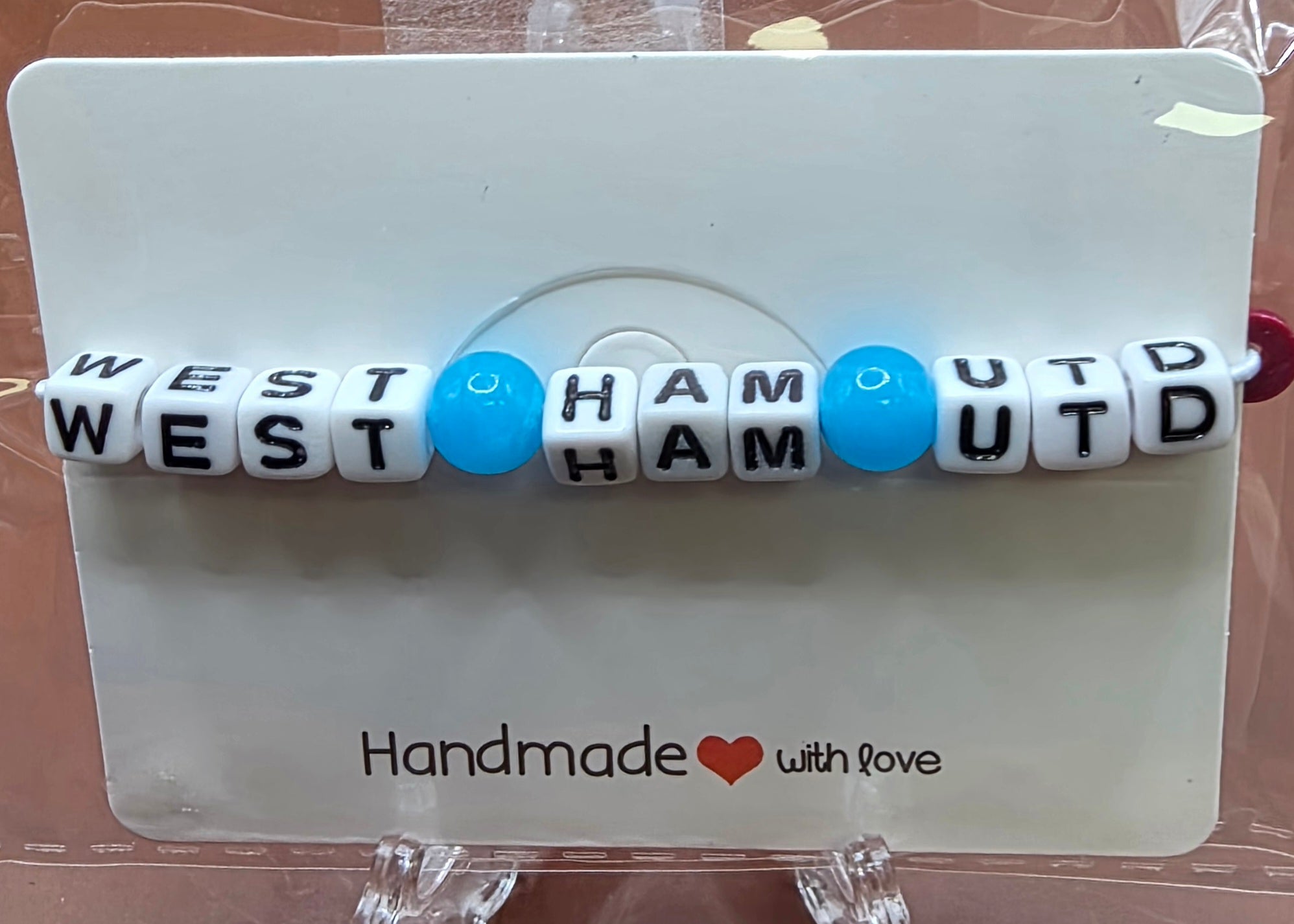 Handmade Football Team Bracelets.