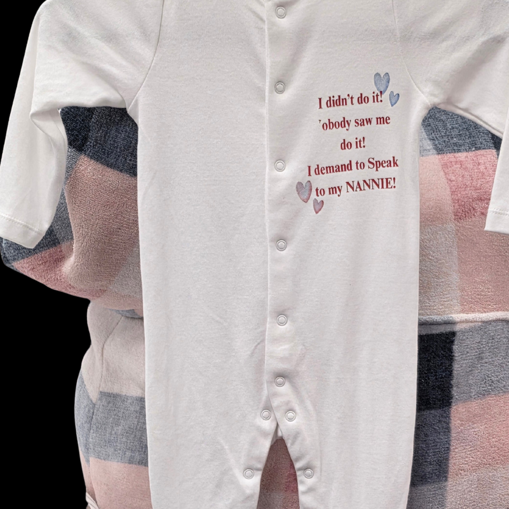 Personalised Baby SleepSuits.