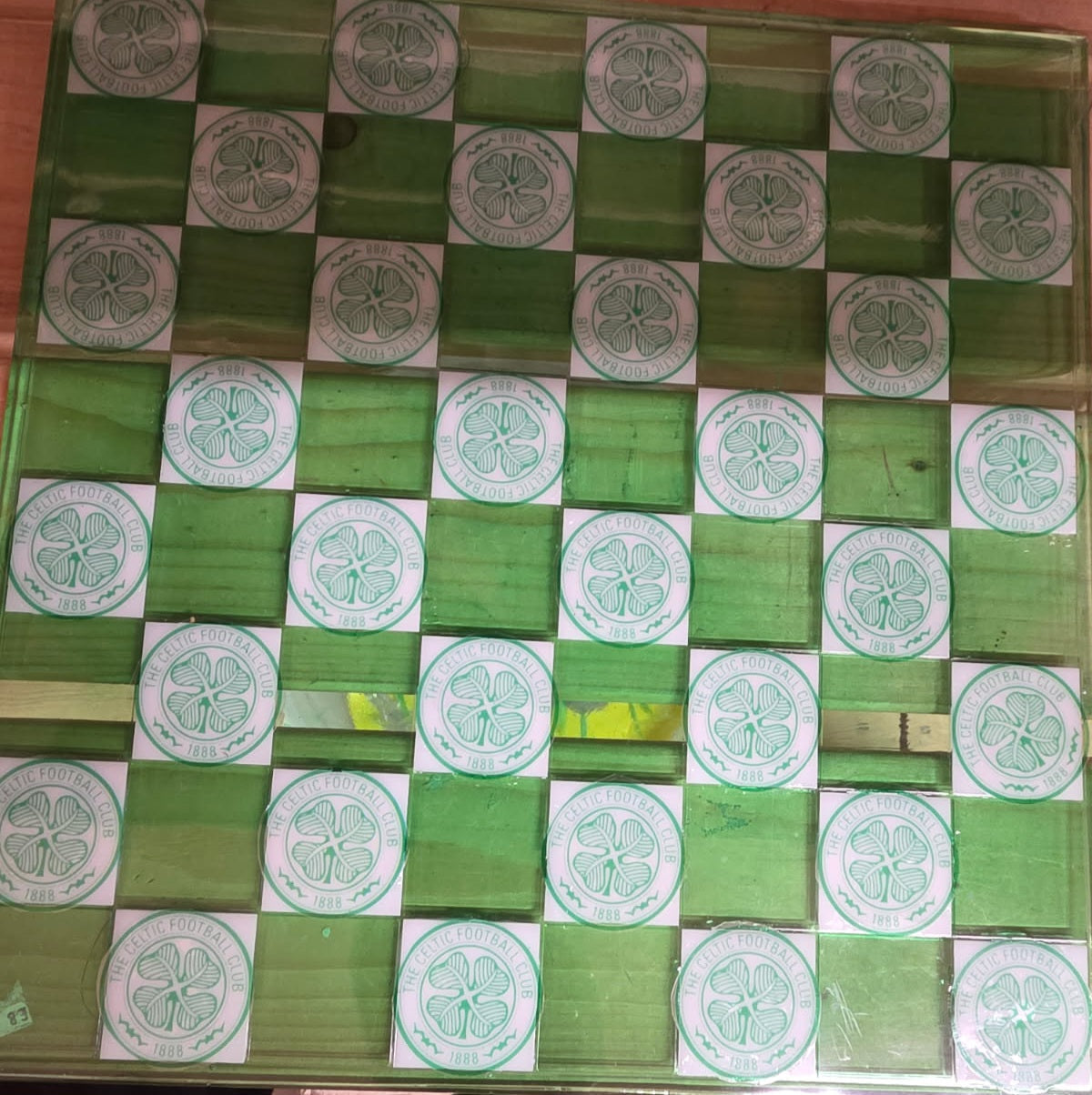 Resin chess board.