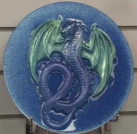 Light up Resin Dragon Plaques.