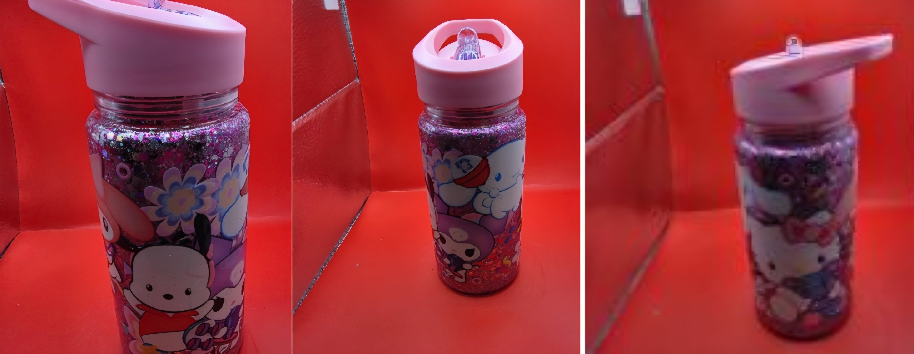 Kids Polycrylic Water Bottles (Dry Snowglobe Bottles).