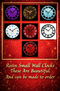 Small Design Your Own Resin Wall Clock.