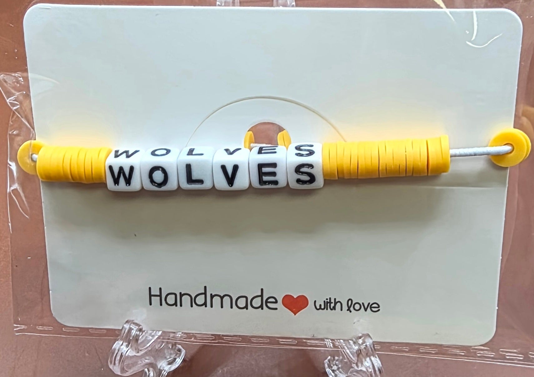 Handmade Football Team Bracelets.