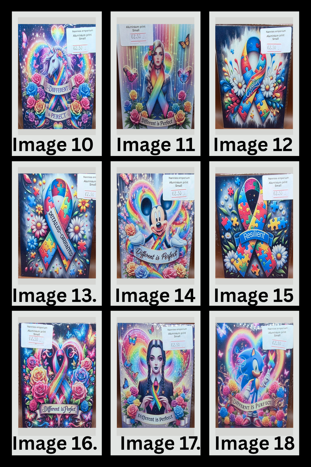 4” x 6” Aluminium Pictures (Different is Perfect)