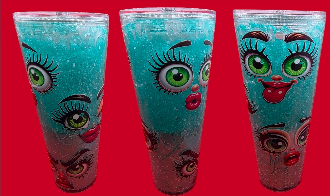 24oz Lava Mica or Glitter Snowglobe Tumblers.