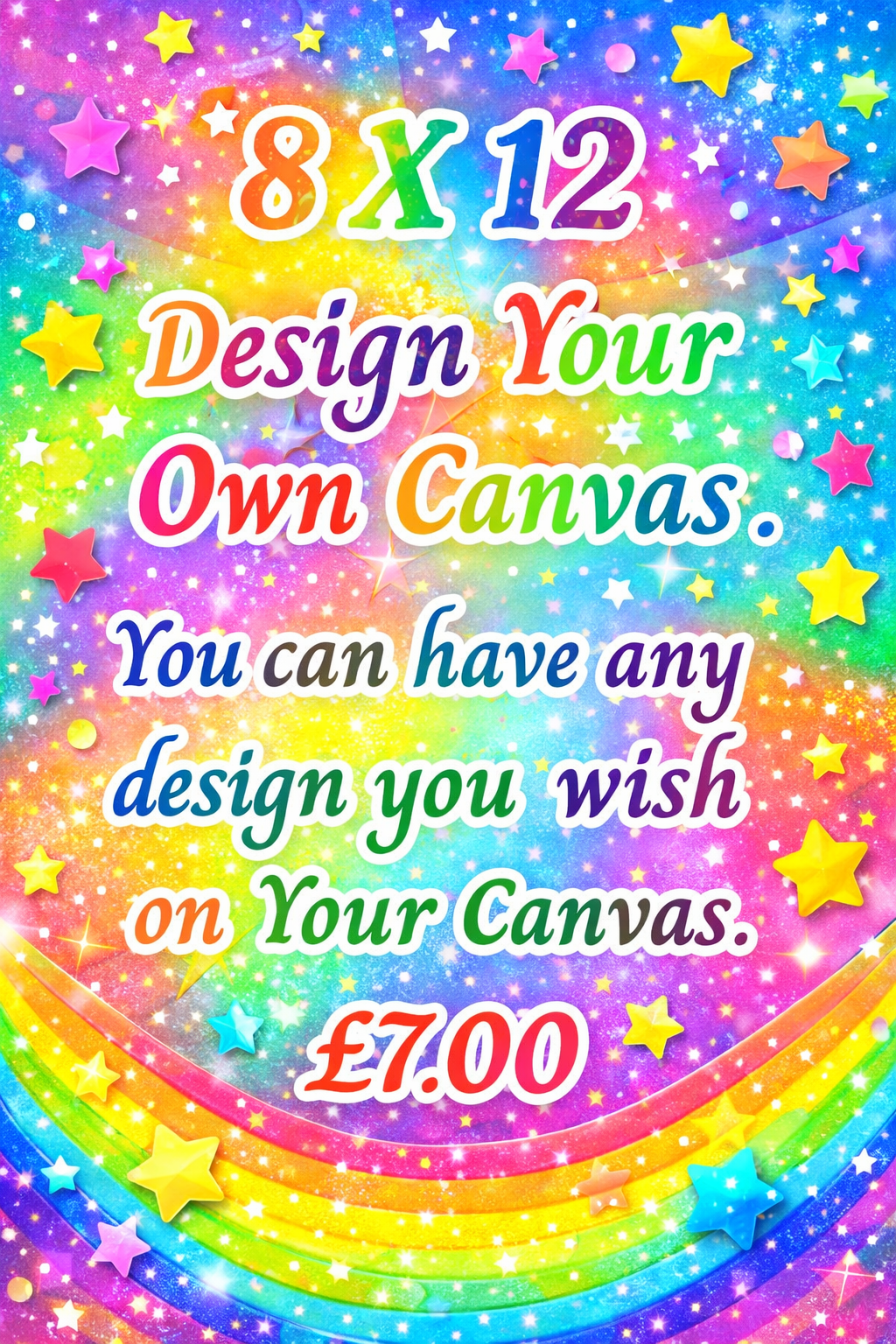 8” x 12” Design Your Own Canvas Board.