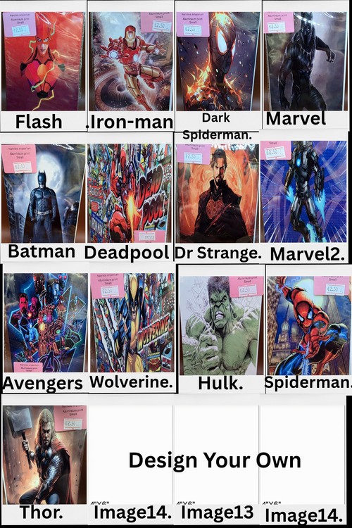 4” x 6” Aluminium Pictures (Marvel)