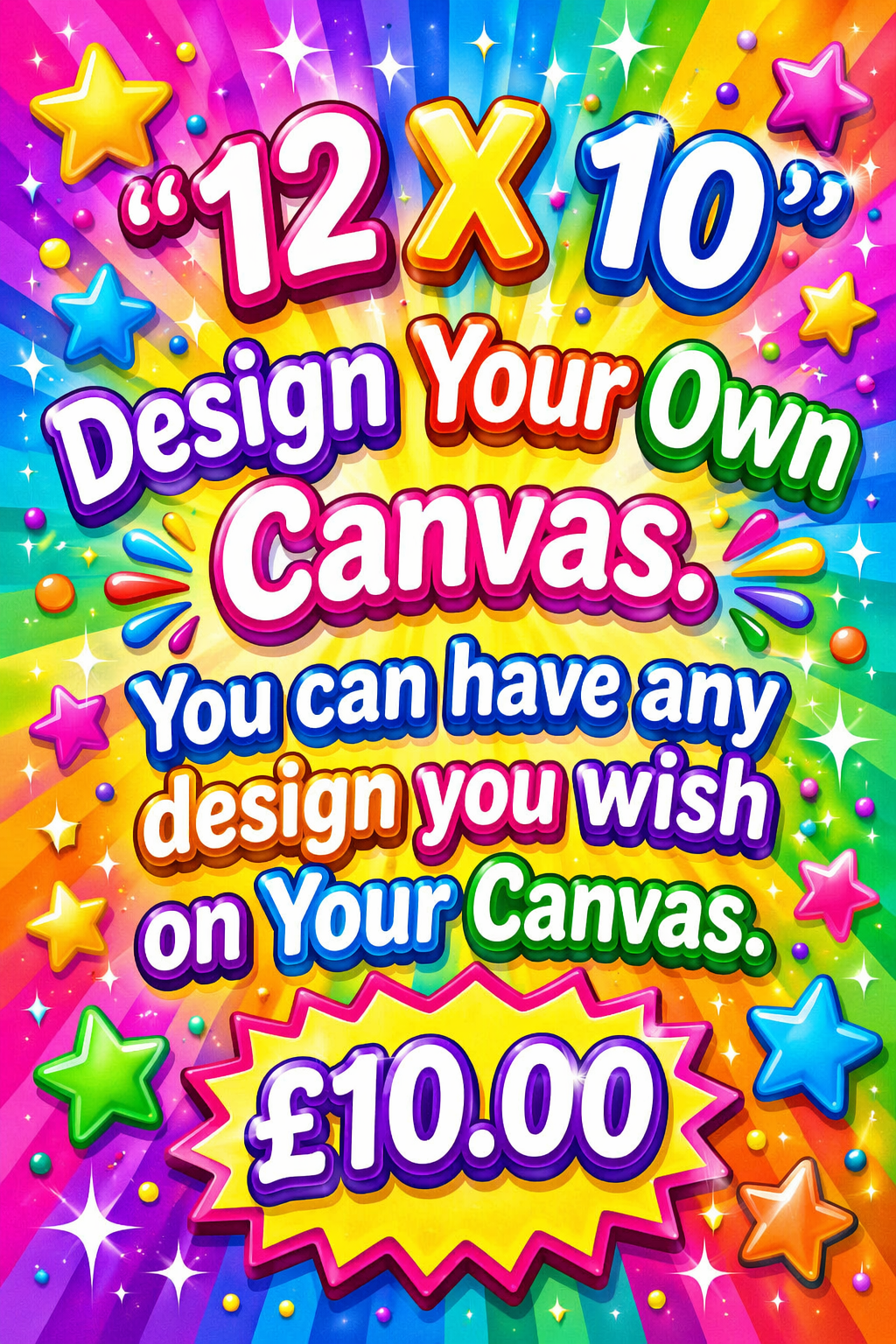 12” x 10” Design Your Own Canvas.