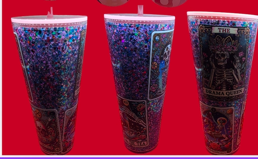 24oz Lava Mica or Glitter Snowglobe Tumblers.
