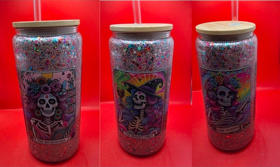 16oz Glass Polycrylic Tumblers.