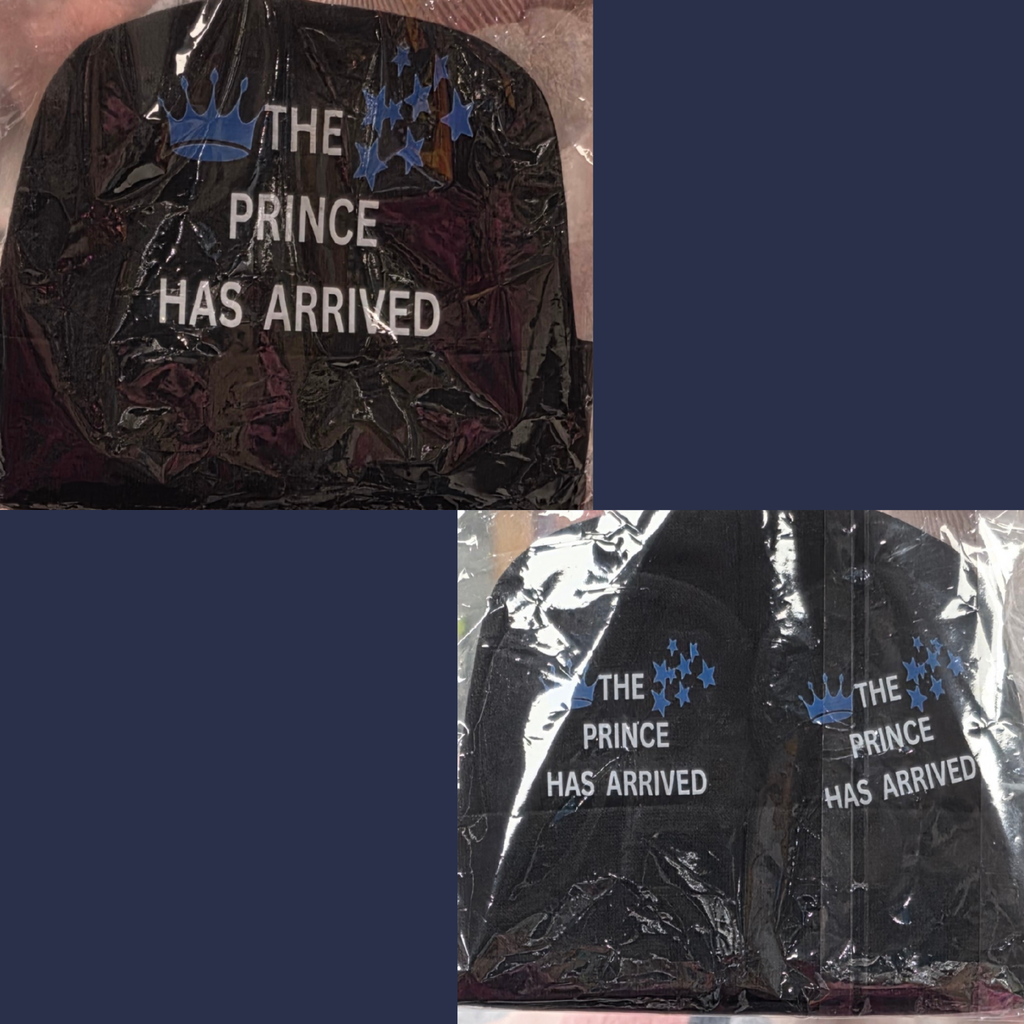 Personalised Baby Hat & Mittens.