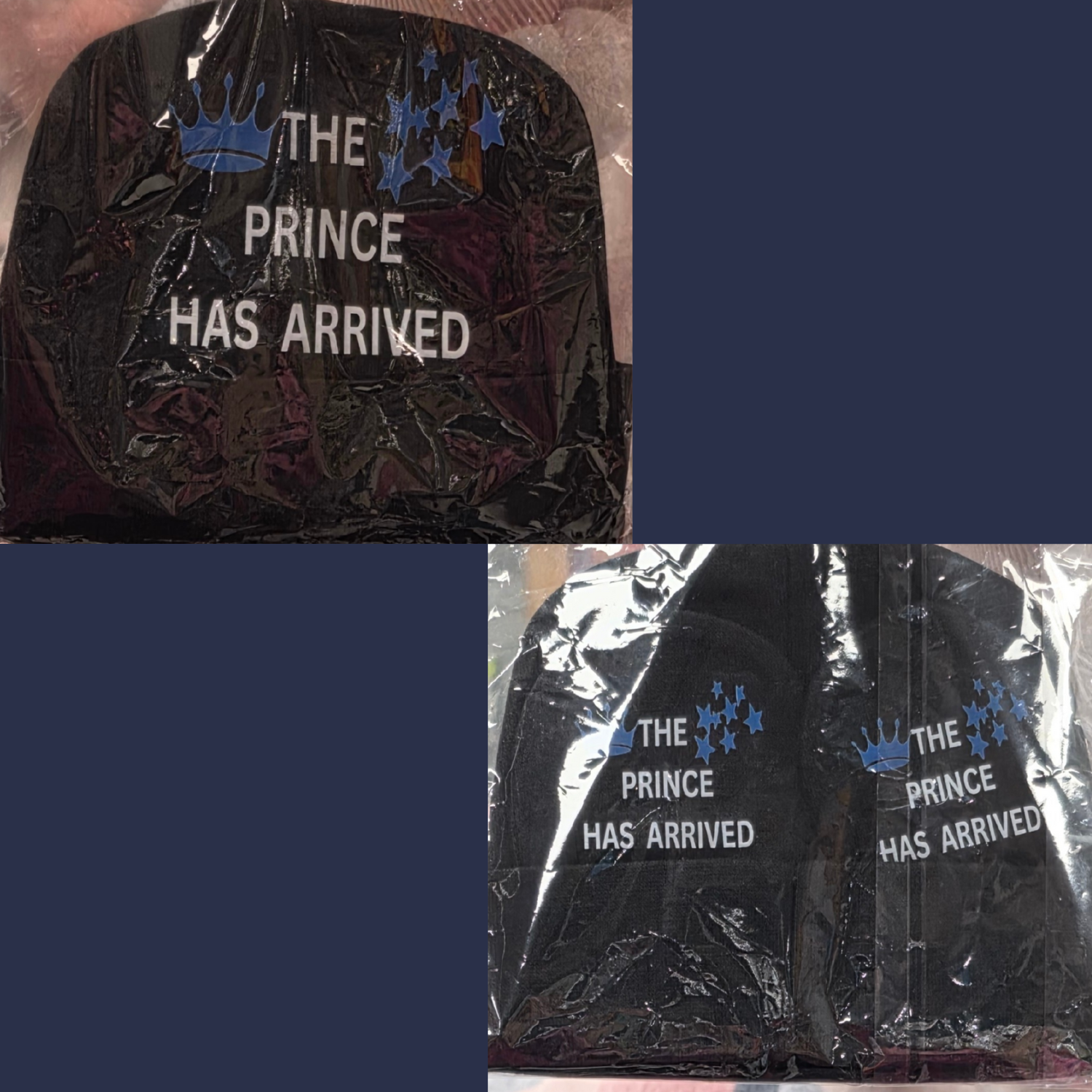 Personalised Baby Hat & Mittens.