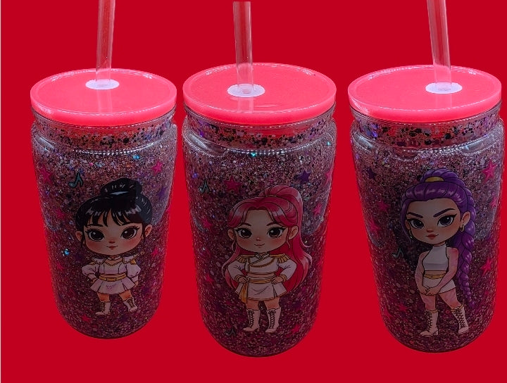 16oz Glitter/Lava/Mica Snowglobe Tumblers.