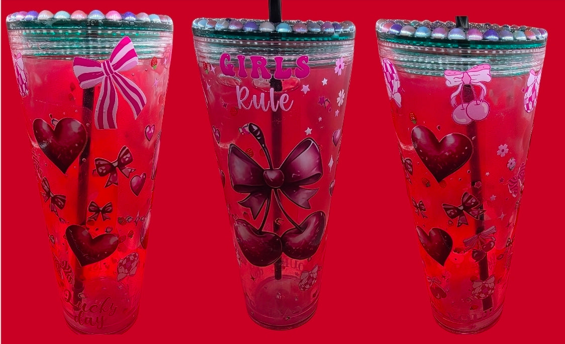 24oz Lava Mica or Glitter Snowglobe Tumblers.