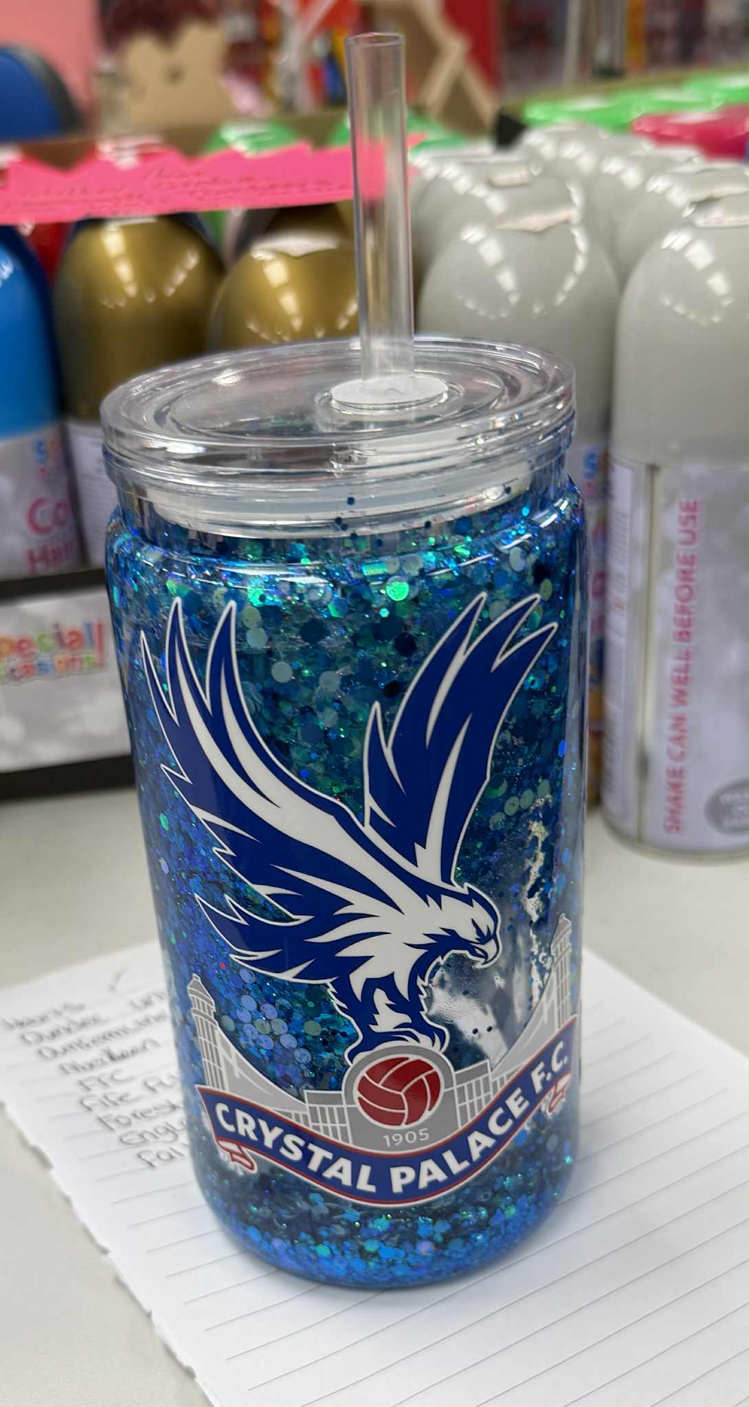 Glitter Snowglobe 16oz Tumblers