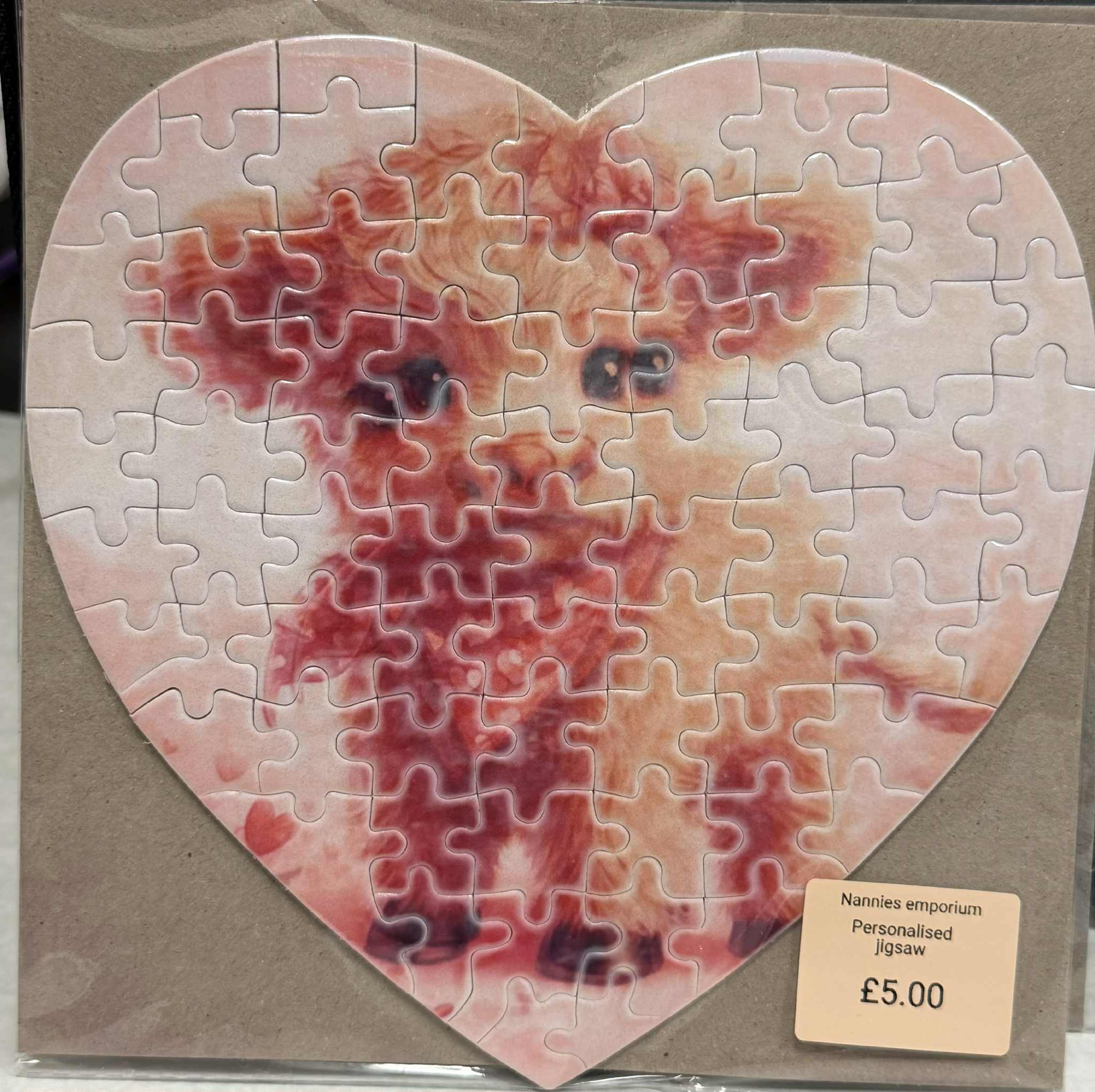 Small A5 size Jigsaw puzzle.
