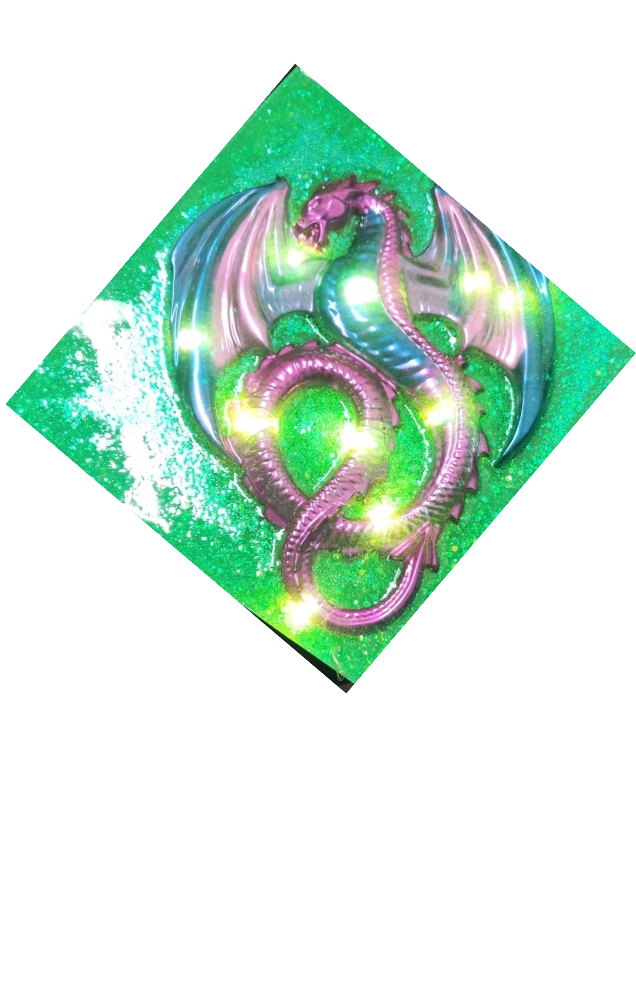 Light up Resin Dragon Plaques.