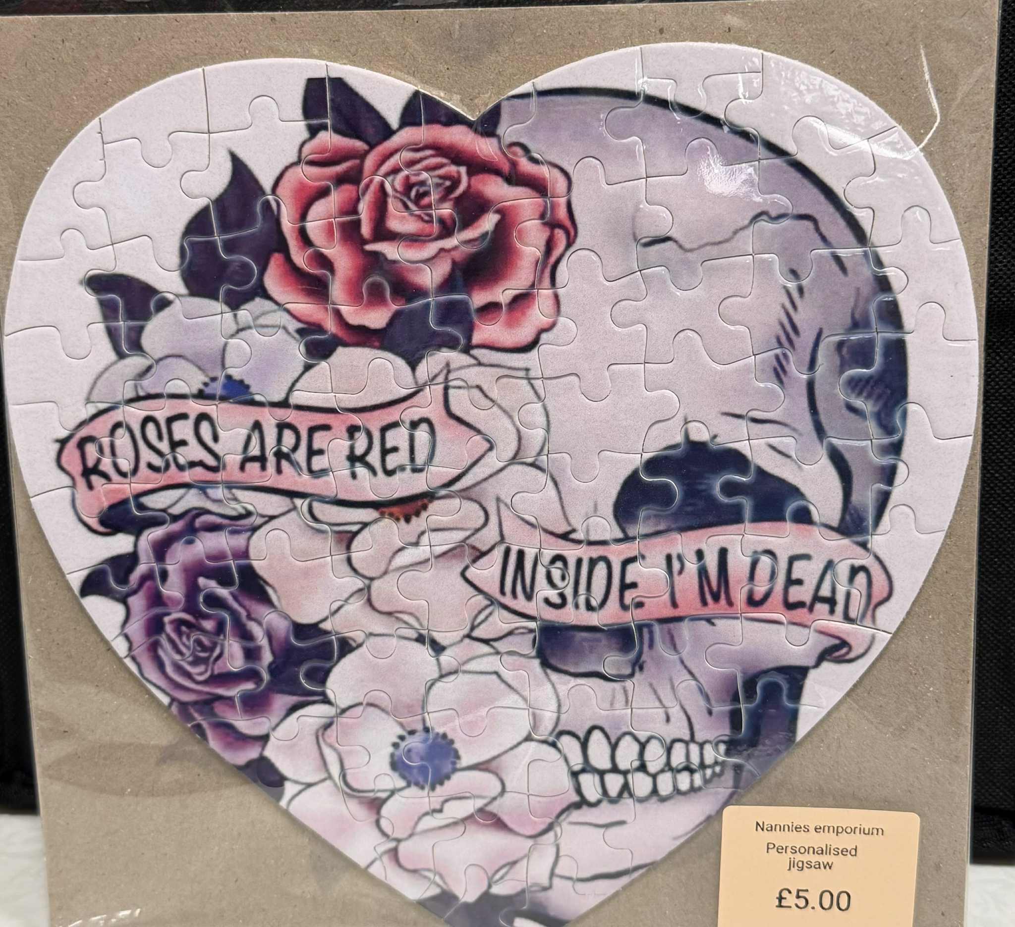 Small A5 size Jigsaw puzzle.