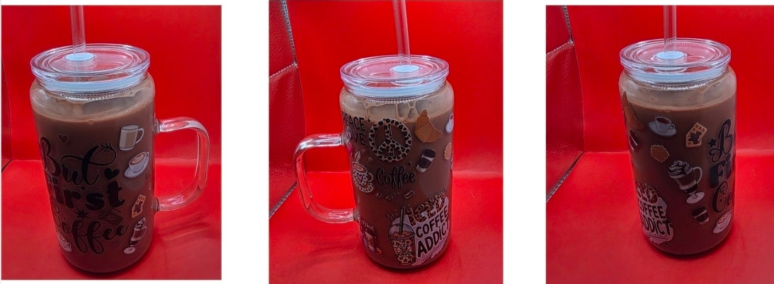 16oz Glitter/Lava/Mica Snowglobe Tumblers.