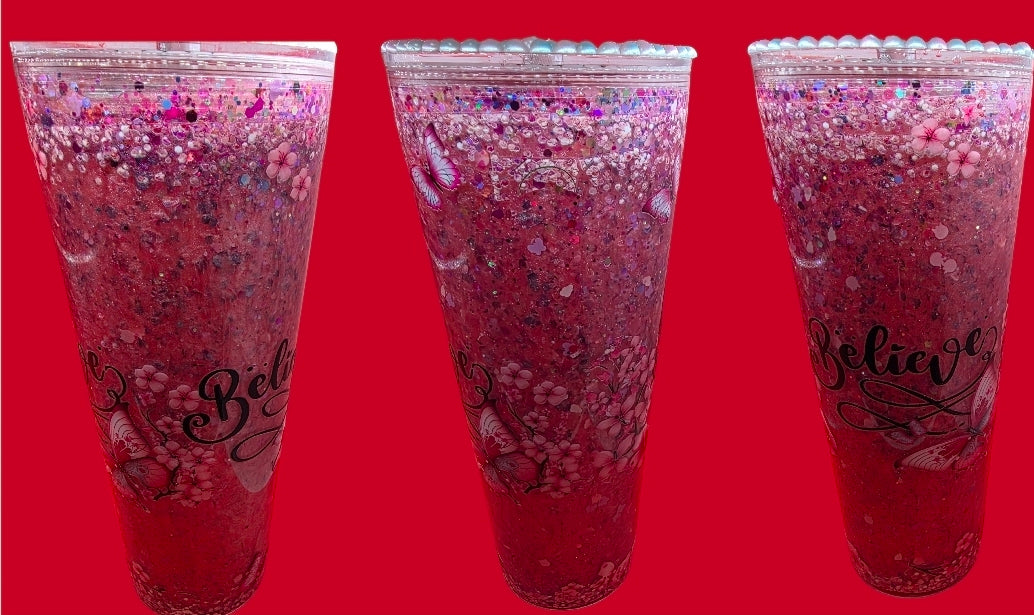 24oz Lava Mica or Glitter Snowglobe Tumblers.