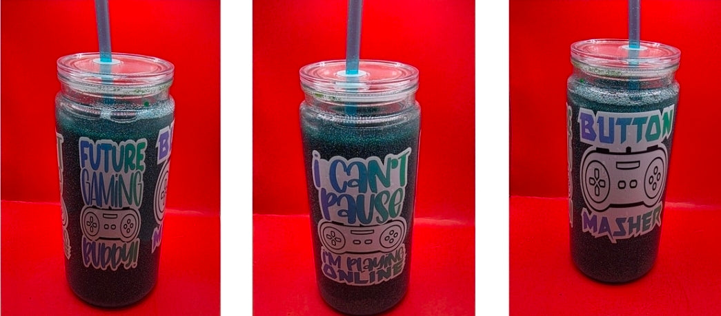 16oz Glitter/Lava/Mica Snowglobe Tumblers.