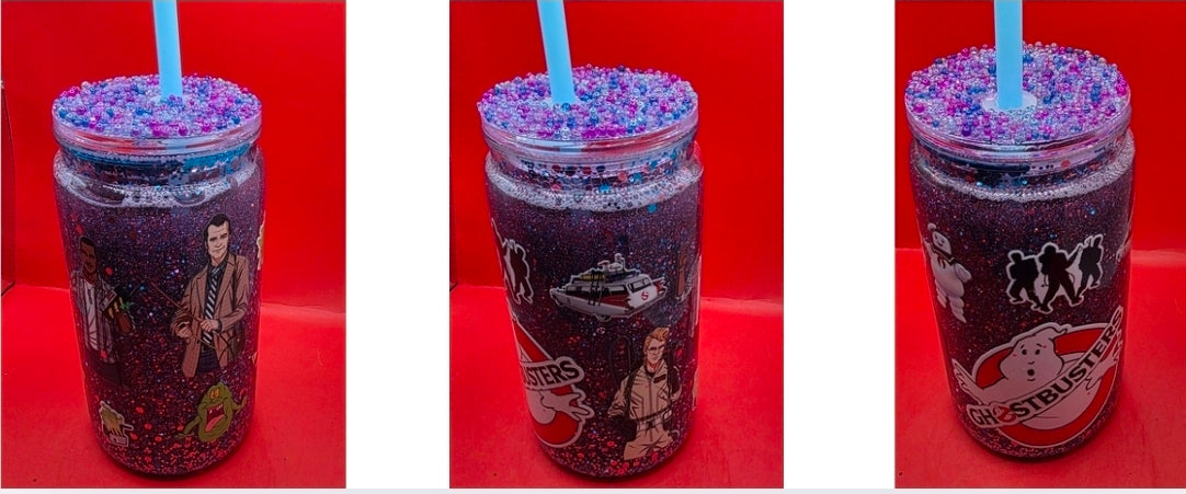 16oz Glitter/Lava/Mica Snowglobe Tumblers.