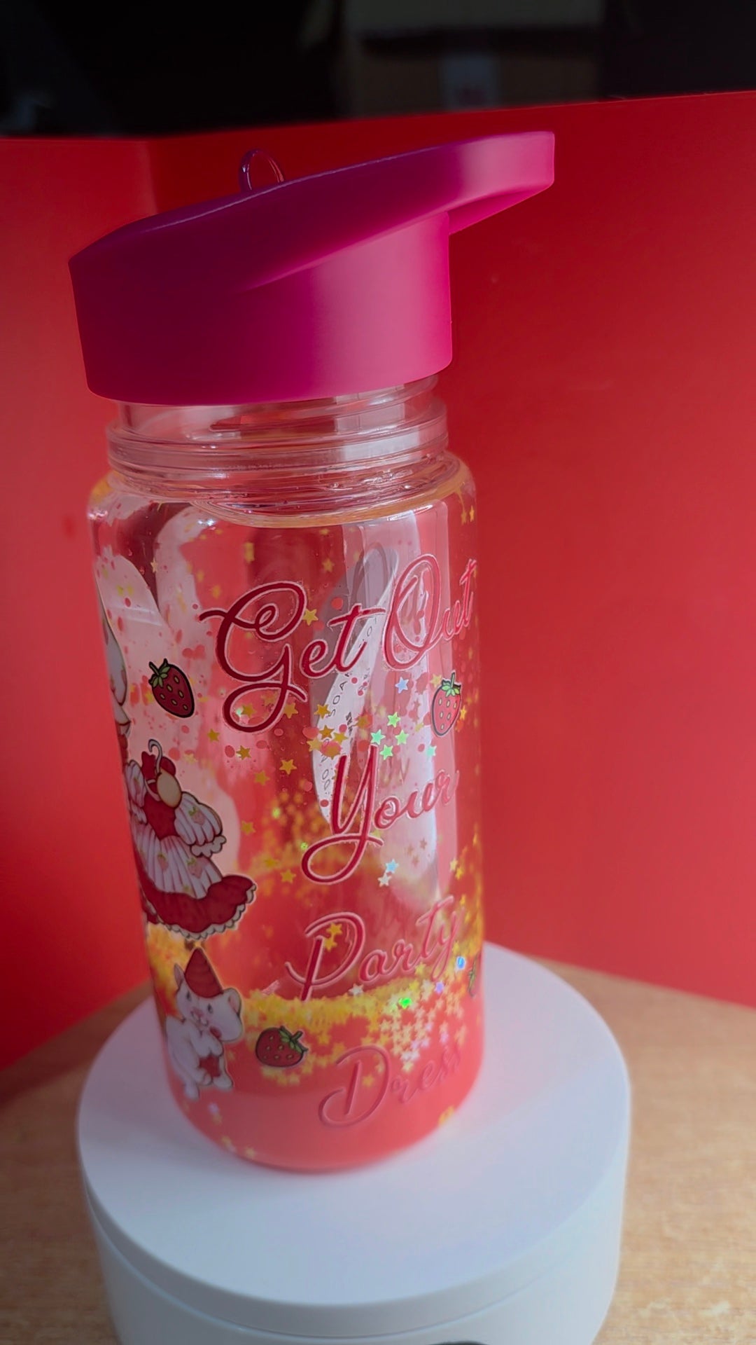 10oz Kids Glitter Snowglobe Bottles.