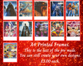 A4 Framed Prints Premade.