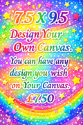 7.5” x 9.5” Design Your Own Canvas.